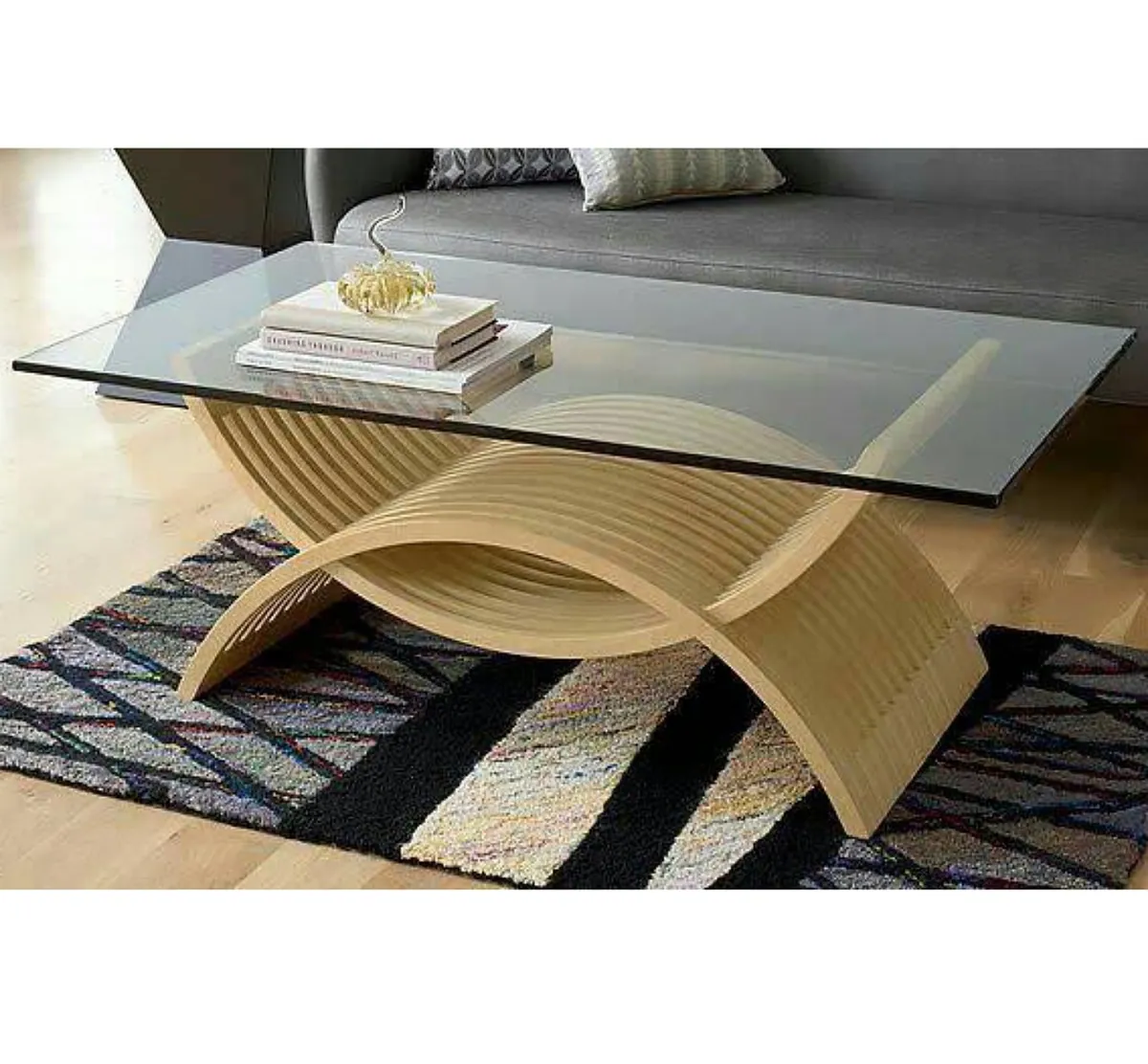 Elizabeth Glass Top Center Table