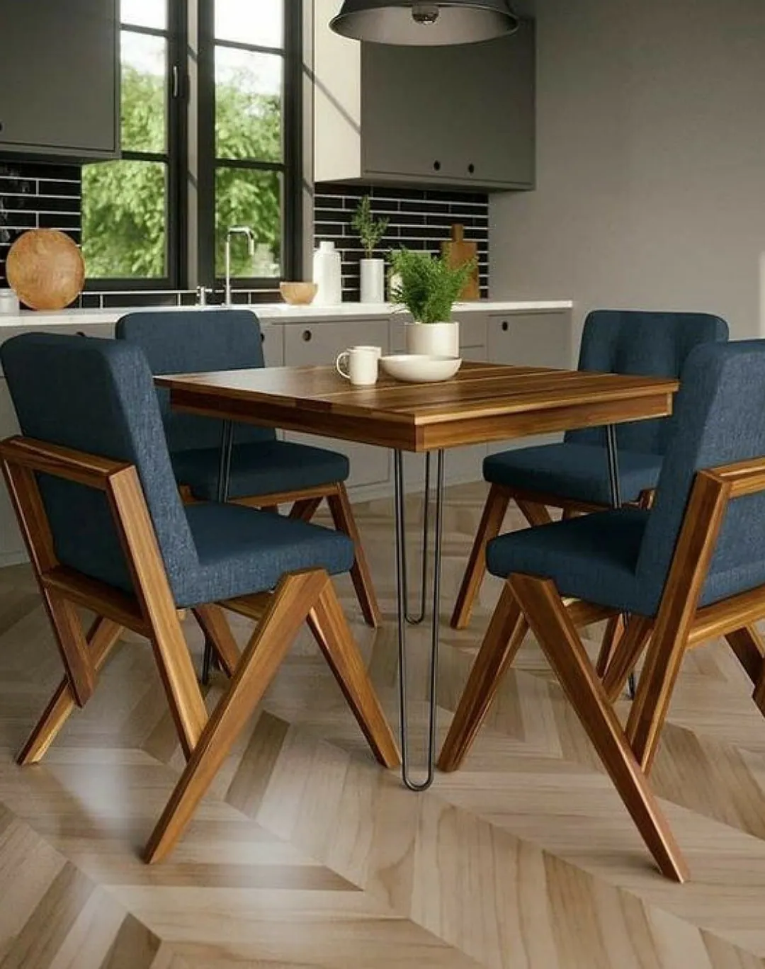 Kumo 4 seater Dining set