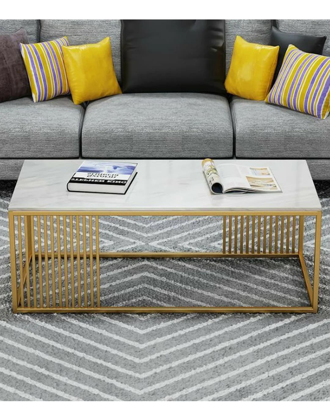 Viviek Metallic Center table